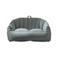 Contemporary Faux Leather Pillow Top Arm Sofa Sewn Pillow Back Sofa for Apartment 51"L x 32"W x 26"H Aqua Clearhalo 'furn' 'furn_sofas' 'Furniture' 'furniture_sofas' 'kitchen' 'kitchen_sofas' 'Living Room Furniture' 'Sofa' 'sofas' 4795563