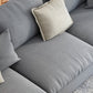 Fabric Living Room Pillow Top Arm Standard Cushions Light-grey Settee Clearhalo 'Furniture' 'furniture_sofas' 'kitchen' 'kitchen_sofas' 'Living Room Furniture' 'Sofa' 'sofas' 4795578
