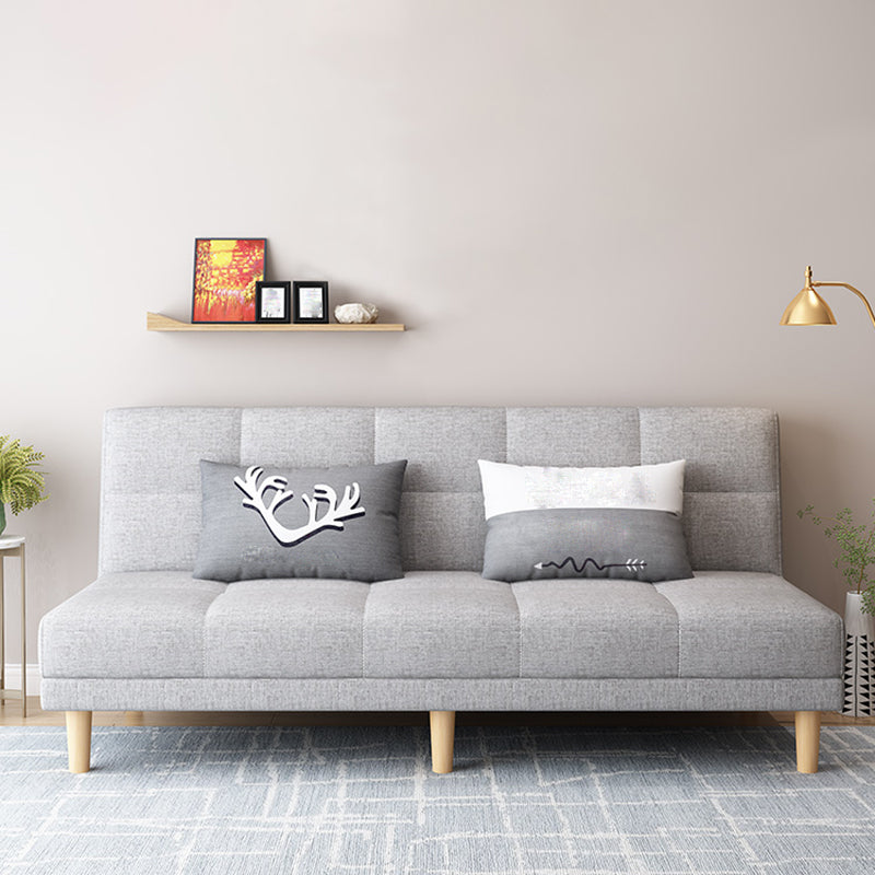 70.87" W √ó 26.77" D √ó 30.31" H Biscuit Back Armless Sofa with Convertible Clearhalo 'furn' 'furn_sofas' 'Furniture' 'furniture_sofas' 'kitchen' 'kitchen_sofas' 'Living Room Furniture' 'Sofa' 'sofas' 4795605