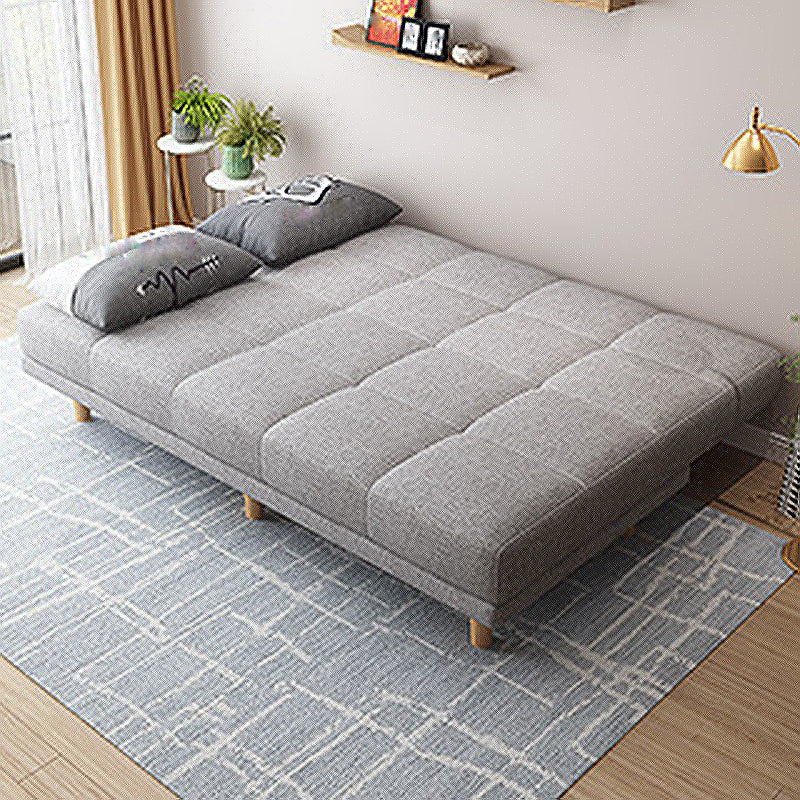 70.87" W √ó 26.77" D √ó 30.31" H Biscuit Back Armless Sofa with Convertible Clearhalo 'furn' 'furn_sofas' 'Furniture' 'furniture_sofas' 'kitchen' 'kitchen_sofas' 'Living Room Furniture' 'Sofa' 'sofas' 4795607