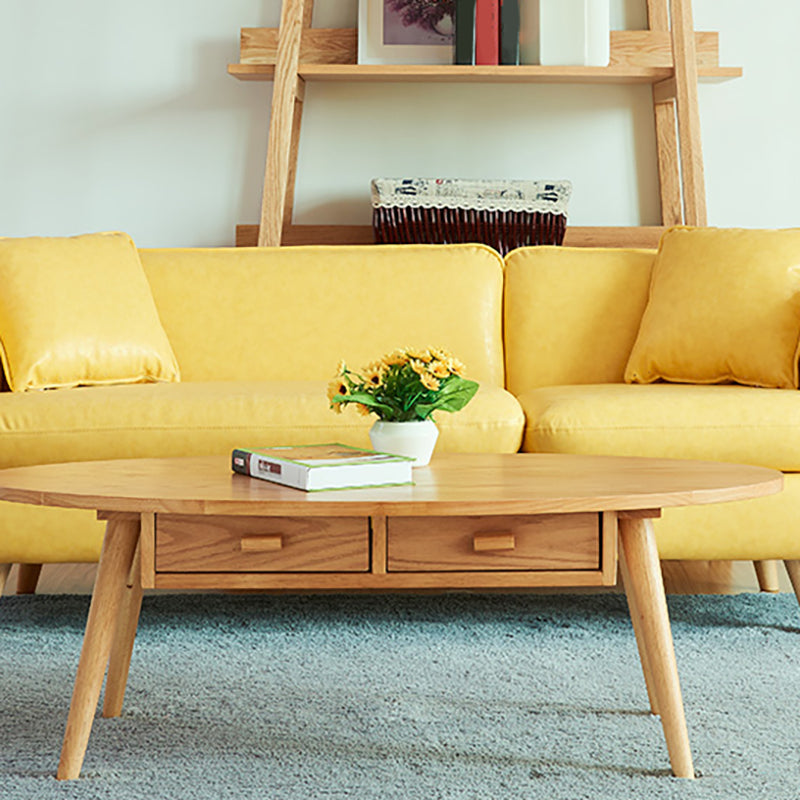 Tuxedo Arm Sofa Nordic 30.31" D x 25.2" H Faux Leather Seating Clearhalo 'furn' 'furn_sofas' 'Furniture' 'furniture_sofas' 'kitchen' 'kitchen_sofas' 'Living Room Furniture' 'Sofa' 'sofas' 4795678