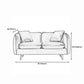 Tuxedo Arm Sofa Nordic 30.31" D x 25.2" H Faux Leather Seating Clearhalo 'furn' 'furn_sofas' 'Furniture' 'furniture_sofas' 'kitchen' 'kitchen_sofas' 'Living Room Furniture' 'Sofa' 'sofas' 4795691