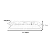 Contemporary Standard Sofa Pillow Top Arm Bench Seating with Pillows Clearhalo 'furn' 'furn_sofas' 'Furniture' 'furniture_sofas' 'kitchen' 'kitchen_sofas' 'Living Room Furniture' 'Sofa' 'sofas' 4795724
