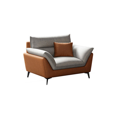 34.65" H Scandinavian Standard Pillow Top Arm Sofa With Biscuit Back 37"L x 35"W x 35"H Clearhalo 'furn' 'furn_sofas' 'Furniture' 'furniture_sofas' 'kitchen' 'kitchen_sofas' 'Living Room Furniture' 'Sofa' 'sofas' 4795731