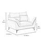 34.65" H Scandinavian Standard Pillow Top Arm Sofa With Biscuit Back Clearhalo 'furn' 'furn_sofas' 'Furniture' 'furniture_sofas' 'kitchen' 'kitchen_sofas' 'Living Room Furniture' 'Sofa' 'sofas' 4795737