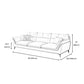 34.65" H Scandinavian Standard Pillow Top Arm Sofa With Biscuit Back Clearhalo 'furn' 'furn_sofas' 'Furniture' 'furniture_sofas' 'kitchen' 'kitchen_sofas' 'Living Room Furniture' 'Sofa' 'sofas' 4795739