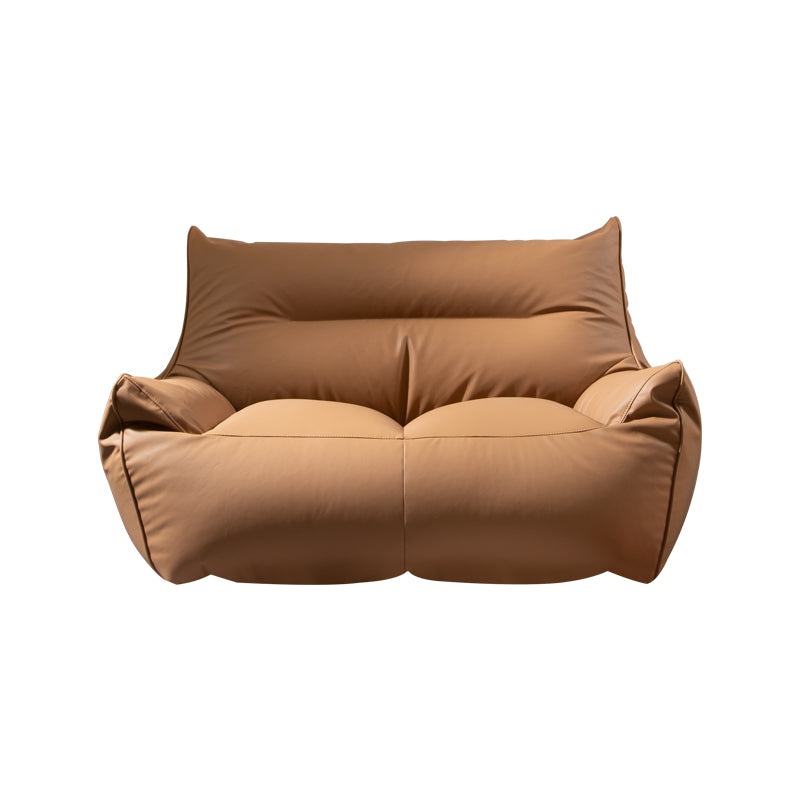 Modern Faux Leather Pillow Top Arm Sofa Sewn Pillow Back Sofa for Apartment Clearhalo 'furn' 'furn_sofas' 'Furniture' 'furniture_sofas' 'kitchen' 'kitchen_sofas' 'Living Room Furniture' 'Sofa' 'sofas' 4795746