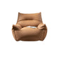 Modern Faux Leather Pillow Top Arm Sofa Sewn Pillow Back Sofa for Apartment 35"L x 31.5"W x 26"H Brown Clearhalo 'furn' 'furn_sofas' 'Furniture' 'furniture_sofas' 'kitchen' 'kitchen_sofas' 'Living Room Furniture' 'Sofa' 'sofas' 4795747