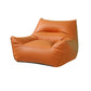 Modern Faux Leather Pillow Top Arm Sofa Sewn Pillow Back Sofa for Apartment 35"L x 31.5"W x 26"H Orange Clearhalo 'furn' 'furn_sofas' 'Furniture' 'furniture_sofas' 'kitchen' 'kitchen_sofas' 'Living Room Furniture' 'Sofa' 'sofas' 4795755