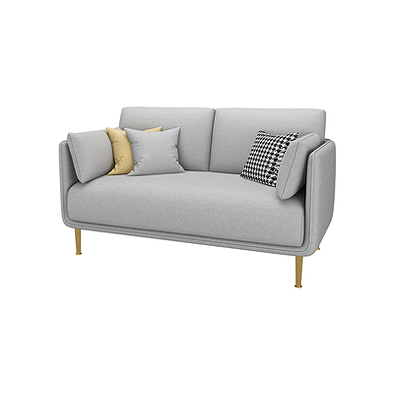Contemporary Fabric Cushions Sofa 33.46"High Pillow Top Arm Sofa for Restaurant 47"L x 28"W x 33"H Light Gray Clearhalo 'furn' 'furn_sofas' 'Furniture' 'furniture_sofas' 'kitchen' 'kitchen_sofas' 'Living Room Furniture' 'Sofa' 'sofas' 4795777