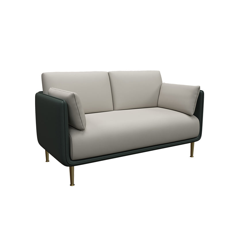 Contemporary Fabric Cushions Sofa 33.46"High Pillow Top Arm Sofa for Restaurant 47"L x 28"W x 33"H Blackish Green Clearhalo 'furn' 'furn_sofas' 'Furniture' 'furniture_sofas' 'kitchen' 'kitchen_sofas' 'Living Room Furniture' 'Sofa' 'sofas' 4795786