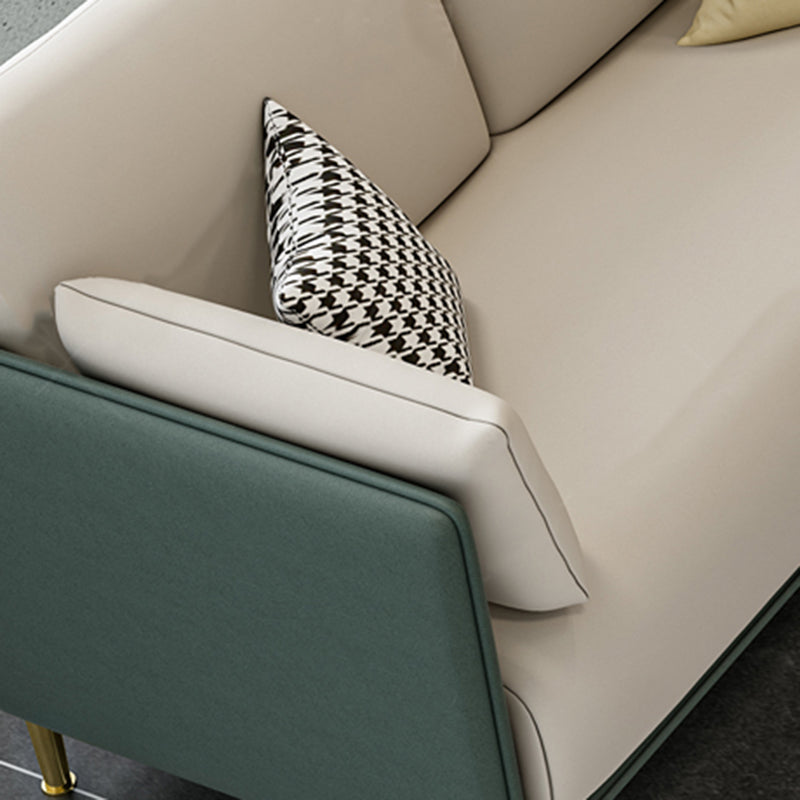 Contemporary Fabric Cushions Sofa 33.46"High Pillow Top Arm Sofa for Restaurant Clearhalo 'furn' 'furn_sofas' 'Furniture' 'furniture_sofas' 'kitchen' 'kitchen_sofas' 'Living Room Furniture' 'Sofa' 'sofas' 4795787