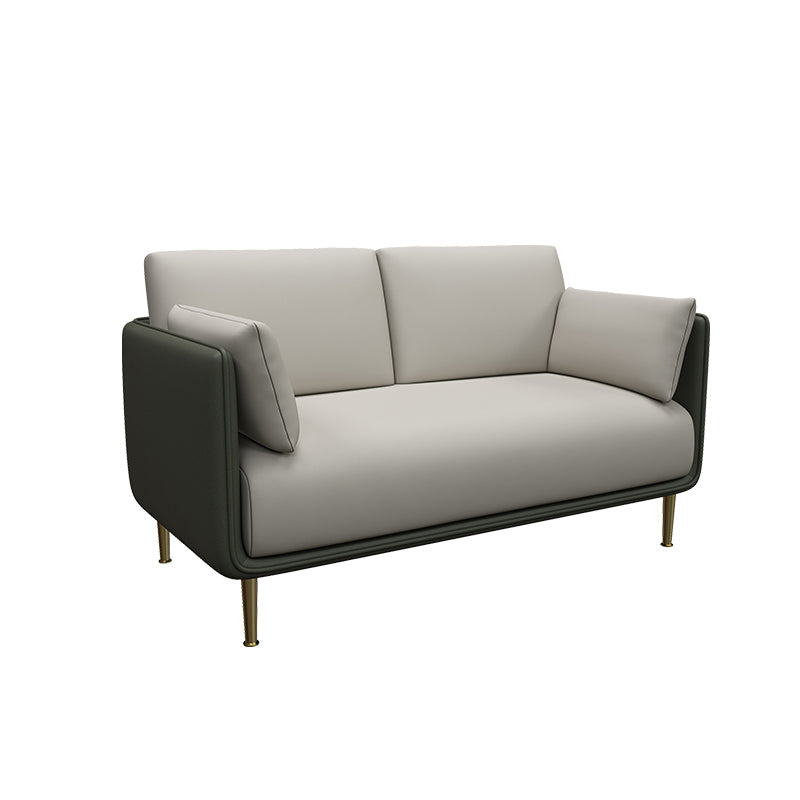 Contemporary Fabric Cushions Sofa 33.46"High Pillow Top Arm Sofa for Restaurant 47"L x 28"W x 33"H Light Green Clearhalo 'furn' 'furn_sofas' 'Furniture' 'furniture_sofas' 'kitchen' 'kitchen_sofas' 'Living Room Furniture' 'Sofa' 'sofas' 4795789