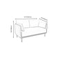Contemporary Fabric Cushions Sofa 33.46"High Pillow Top Arm Sofa for Restaurant Clearhalo 'furn' 'furn_sofas' 'Furniture' 'furniture_sofas' 'kitchen' 'kitchen_sofas' 'Living Room Furniture' 'Sofa' 'sofas' 4795793