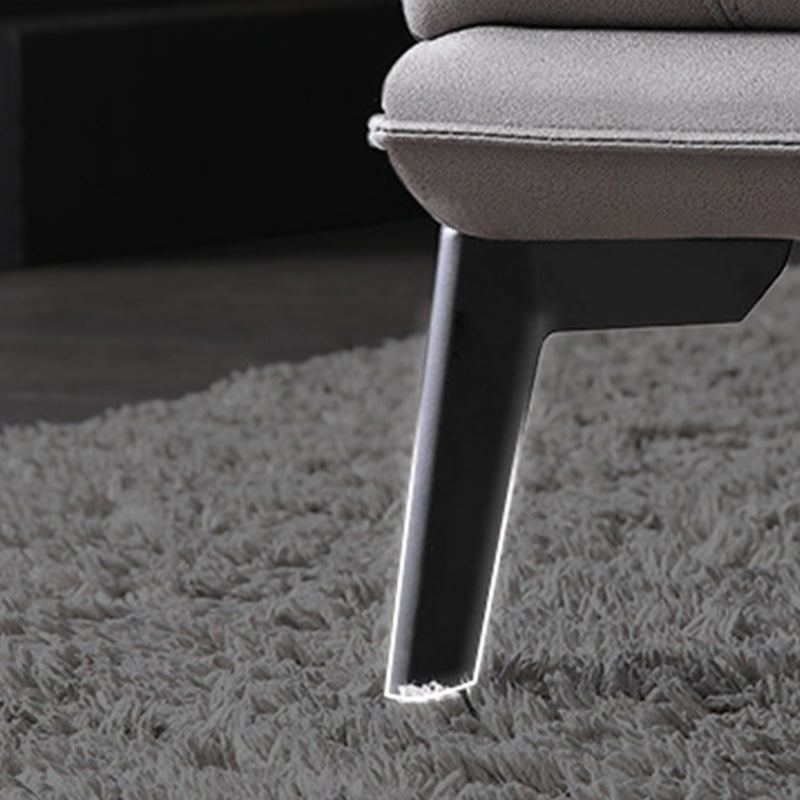 Fabric Living Room Square Arm Standard Cushions Light-grey Settee Clearhalo 'furn' 'furn_sofas' 'Furniture' 'furniture_sofas' 'kitchen' 'kitchen_sofas' 'Living Room Furniture' 'Sofa' 'sofas' 4795818