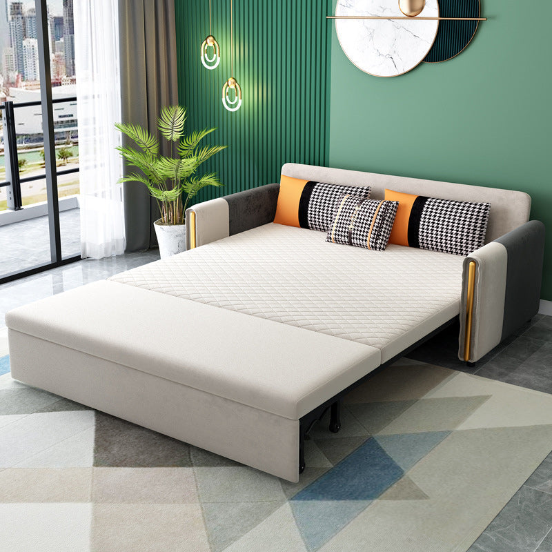 Reclining Square Arm Loveseat Modern Tight Back Bed Sofa Couch Clearhalo 'furn' 'furn_sofas' 'Furniture' 'furniture_sofas' 'kitchen' 'kitchen_sofas' 'Living Room Furniture' 'Sofa' 'sofas' 4795826