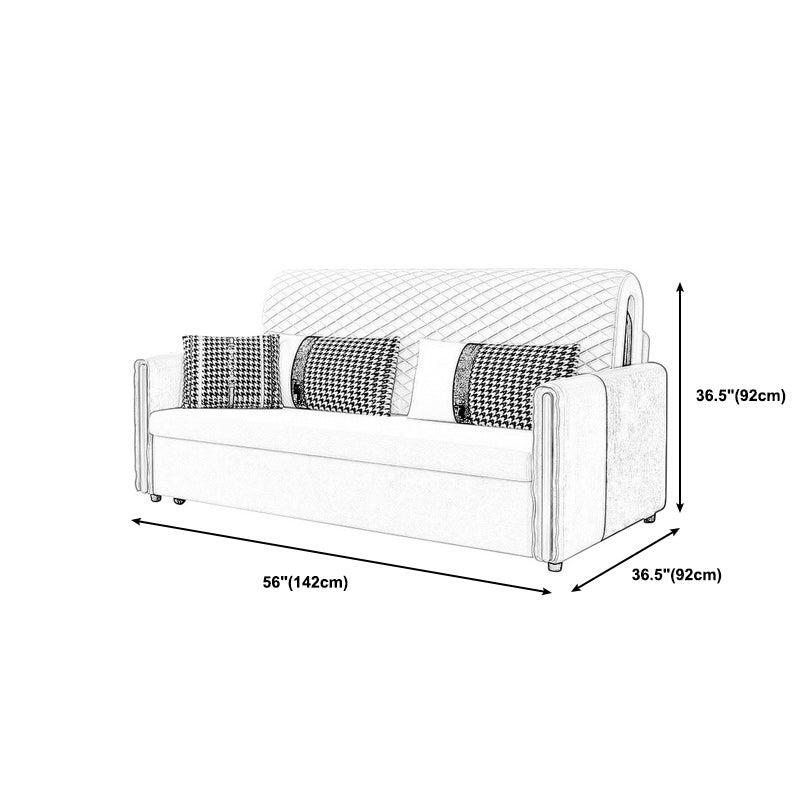 Reclining Square Arm Loveseat Modern Tight Back Bed Sofa Couch Clearhalo 'furn' 'furn_sofas' 'Furniture' 'furniture_sofas' 'kitchen' 'kitchen_sofas' 'Living Room Furniture' 'Sofa' 'sofas' 4795837