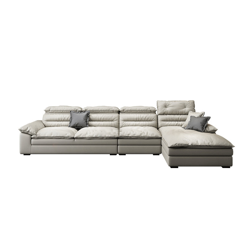 Square Arm Cushion Back Contemporary Removable Cushions Sofa & Chaise Clearhalo 'furn' 'furn_sectionals' 'Furniture' 'furniture_sectionals' 'kitchen' 'kitchen_sectionals' 'Living Room Furniture' 'Sectionals' 4795898