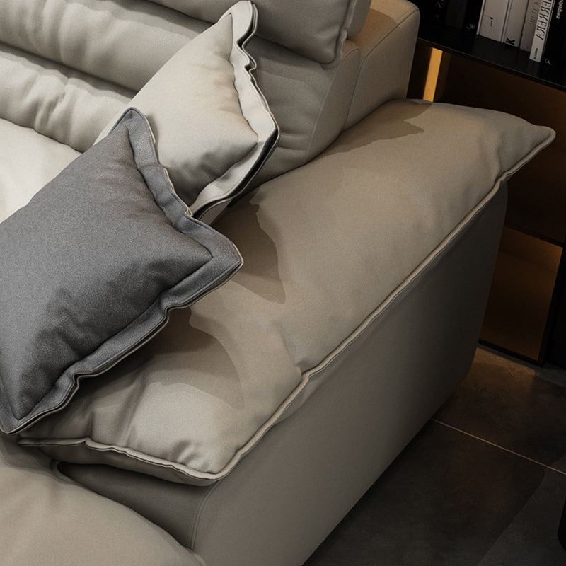 Square Arm Cushion Back Contemporary Removable Cushions Sofa & Chaise Clearhalo 'furn' 'furn_sectionals' 'Furniture' 'furniture_sectionals' 'kitchen' 'kitchen_sectionals' 'Living Room Furniture' 'Sectionals' 4795903