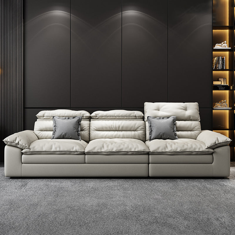 Square Arm Cushion Back Contemporary Removable Cushions Sofa & Chaise 110"L x 41"W x 39"H Latex Clearhalo 'furn' 'furn_sectionals' 'Furniture' 'furniture_sectionals' 'kitchen' 'kitchen_sectionals' 'Living Room Furniture' 'Sectionals' 4795905