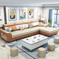 Contemporary Slipcovered L-Shape Sectional with Storage for Four People Orange Clearhalo 'furn' 'furn_sectionals' 'Furniture' 'furniture_sectionals' 'kitchen' 'kitchen_sectionals' 'Living Room Furniture' 'Sectionals' 4795919
