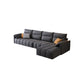 Dark Gray Cushion Back Contemporary Removable Cushions L-Shape Sofa & Chaise Clearhalo 'furn' 'furn_sectionals' 'Furniture' 'furniture_sectionals' 'kitchen' 'kitchen_sectionals' 'Living Room Furniture' 'Sectionals' 4796075