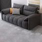 Dark Gray Cushion Back Contemporary Removable Cushions L-Shape Sofa & Chaise 87"L x 38"W x 35"H Clearhalo 'furn' 'furn_sectionals' 'Furniture' 'furniture_sectionals' 'kitchen' 'kitchen_sectionals' 'Living Room Furniture' 'Sectionals' 4796078