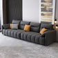 Dark Gray Cushion Back Contemporary Removable Cushions L-Shape Sofa & Chaise 126"L x 38"W x 35.4"H Clearhalo 'furn' 'furn_sectionals' 'Furniture' 'furniture_sectionals' 'kitchen' 'kitchen_sectionals' 'Living Room Furniture' 'Sectionals' 4796079