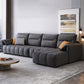 Dark Gray Cushion Back Contemporary Removable Cushions L-Shape Sofa & Chaise 142"L x 67"W x 31.5"H Clearhalo 'furn' 'furn_sectionals' 'Furniture' 'furniture_sectionals' 'kitchen' 'kitchen_sectionals' 'Living Room Furniture' 'Sectionals' 4796080