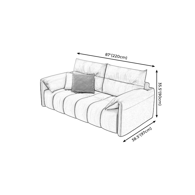 Dark Gray Cushion Back Contemporary Removable Cushions L-Shape Sofa & Chaise Clearhalo 'furn' 'furn_sectionals' 'Furniture' 'furniture_sectionals' 'kitchen' 'kitchen_sectionals' 'Living Room Furniture' 'Sectionals' 4796084