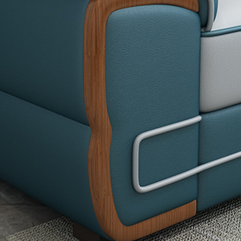 158.26" D x 70.86" W x 31.49" H Sectionals with Adjustable Bolster Pillows Clearhalo 'furn' 'furn_sectionals' 'Furniture' 'furniture_sectionals' 'kitchen' 'kitchen_sectionals' 'Living Room Furniture' 'Sectionals' 4796117