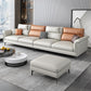 Contemporary Reversible Ottoman Sectional with Pillowed Back for Four People Off-White Clearhalo 'furn' 'furn_sectionals' 'Furniture' 'furniture_sectionals' 'kitchen' 'kitchen_sectionals' 'Living Room Furniture' 'Sectionals' 4796125