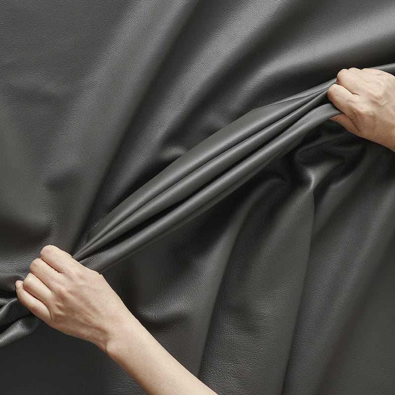 Square Arm Grey Pillowed Back Cushions Splayed Wooden Legs Sofa Clearhalo 'furn' 'furn_sectionals' 'Furniture' 'furniture_sectionals' 'kitchen' 'kitchen_sectionals' 'Living Room Furniture' 'Sectionals' 4796148