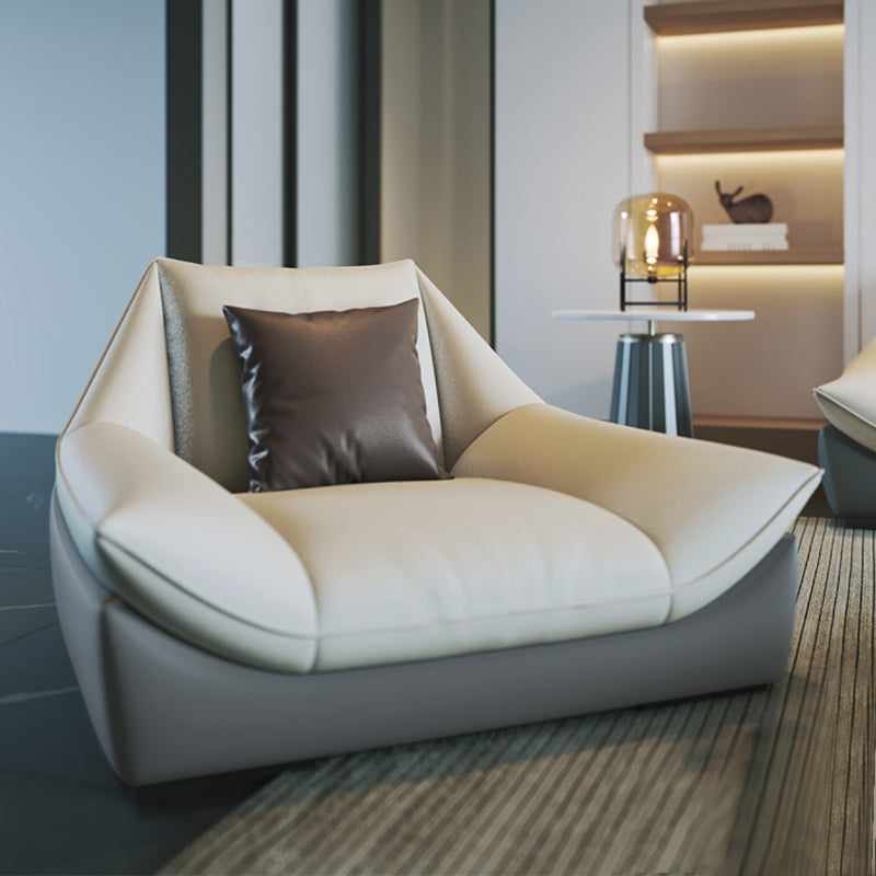 Tufted Faux Leather Pillow Top Arm Sofa with Stain Resistant and Waterproof 47"L x 35"W x 32"H Clearhalo 'furn' 'furn_sectionals' 'Furniture' 'furniture_sectionals' 'kitchen' 'kitchen_sectionals' 'Living Room Furniture' 'Sectionals' 4796170