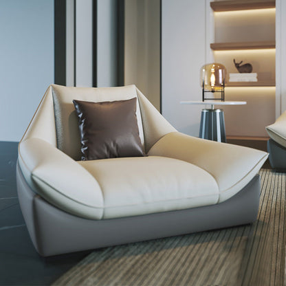 Tufted Faux Leather Pillow Top Arm Sofa with Stain Resistant and Waterproof 47"L x 35"W x 32"H Clearhalo 'furn' 'furn_sectionals' 'Furniture' 'furniture_sectionals' 'kitchen' 'kitchen_sectionals' 'Living Room Furniture' 'Sectionals' 4796170