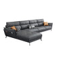 Ultra-Modern Sewn Pillow Back Faux Leather Pillow Top Arm Sofa with Wear-resisting 126"L x 67"W x 39"H Sponge Clearhalo 'furn' 'furn_sectionals' 'Furniture' 'furniture_sectionals' 'kitchen' 'kitchen_sectionals' 'Living Room Furniture' 'Sectionals' 4796233
