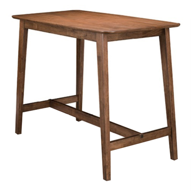 Solid Wood Bar Dining Table Contemporary Bar Table with Brown Base Clearhalo 'Bar Furniture' 'Bar Tables' 'bar_tables' 'Furniture' 'furniture_bar_tables' 'Kitchen & Dining Furniture' 4797380