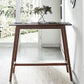 Solid Wood Bar Dining Table Contemporary Bar Table with Brown Base Clearhalo 'Bar Furniture' 'Bar Tables' 'bar_tables' 'Furniture' 'furniture_bar_tables' 'Kitchen & Dining Furniture' 4797384
