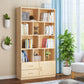 Scandinavian Vertical Standard Bookshelf Natural Pine Wood Bookshelf for Home Clearhalo 'Bookcases' 'furn' 'furn_bookcases' 'Furniture' 'furniture_bookcases' 'kitchen' 'kitchen_bookcases' 'Living Room Furniture' 'Office Furniture' 4803652