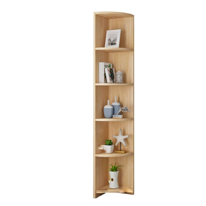 Scandinavian Vertical Standard Bookshelf Natural Pine Wood Bookshelf for Home 11.8"L x 11.8"W x 70.9"H Shelves Clearhalo 'Bookcases' 'furn' 'furn_bookcases' 'Furniture' 'furniture_bookcases' 'kitchen' 'kitchen_bookcases' 'Living Room Furniture' 'Office Furniture' 4803653