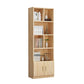 Scandinavian Vertical Standard Bookshelf Natural Pine Wood Bookshelf for Home 23.6"L x 11.8"W x 70.9"H Hutch Clearhalo 'Bookcases' 'furn' 'furn_bookcases' 'Furniture' 'furniture_bookcases' 'kitchen' 'kitchen_bookcases' 'Living Room Furniture' 'Office Furniture' 4803664