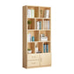 Scandinavian Vertical Standard Bookshelf Natural Pine Wood Bookshelf for Home 31.5"L x 11.8"W x 70.9"H Cabinets Clearhalo 'Bookcases' 'furn' 'furn_bookcases' 'Furniture' 'furniture_bookcases' 'kitchen' 'kitchen_bookcases' 'Living Room Furniture' 'Office Furniture' 4803672