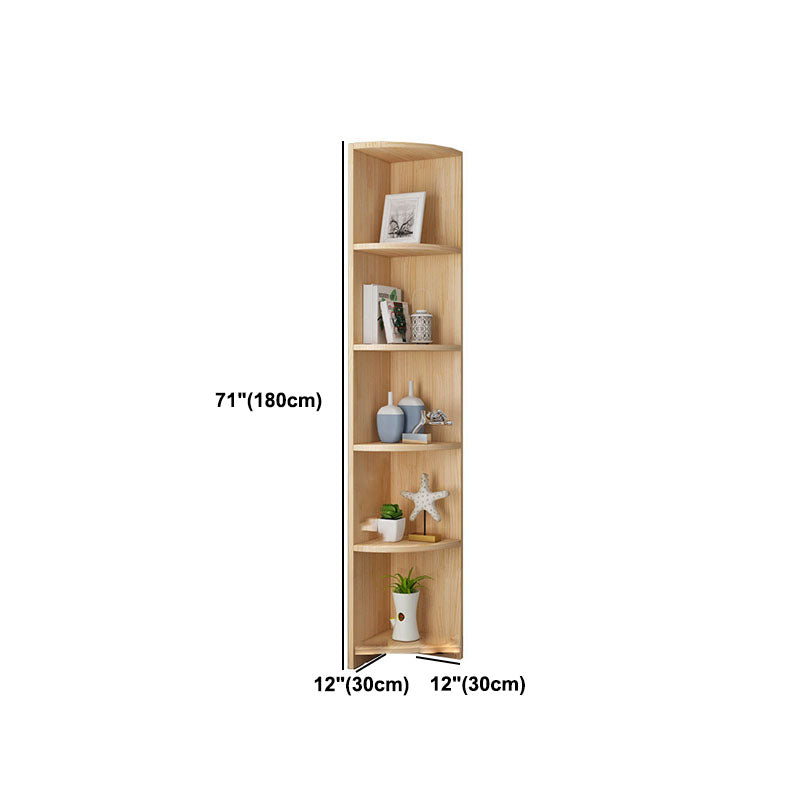 Scandinavian Vertical Standard Bookshelf Natural Pine Wood Bookshelf for Home Clearhalo 'Bookcases' 'furn' 'furn_bookcases' 'Furniture' 'furniture_bookcases' 'kitchen' 'kitchen_bookcases' 'Living Room Furniture' 'Office Furniture' 4803676