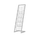 Industrial Iron Ladder Bookshelf Vertical Closed Back Bookshelf for Living Room 13"L x 13"W x 43.3"H White Clearhalo 'Bookcases' 'furn' 'furn_bookcases' 'Furniture' 'furniture_bookcases' 'kitchen' 'kitchen_bookcases' 'Living Room Furniture' 'Office Furniture' 4803698