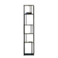 Industrial Vertical Open Etagere Bookshelf Iron Frame Glass Shelf Bookshelf Clearhalo 'Bookcases' 'furn' 'furn_bookcases' 'Furniture' 'furniture_bookcases' 'kitchen' 'kitchen_bookcases' 'Living Room Furniture' 'Office Furniture' 4803717
