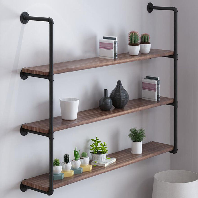 7.87"W Bookshelf Solid Wood Industrial Style Wall Mounted Bookcase for Home Office 47"L x 8"W x 35"H Clearhalo 'Bookcases' 'furn' 'furn_bookcases' 'Furniture' 'furniture_bookcases' 'kitchen' 'kitchen_bookcases' 'Living Room Furniture' 'Office Furniture' 4803725