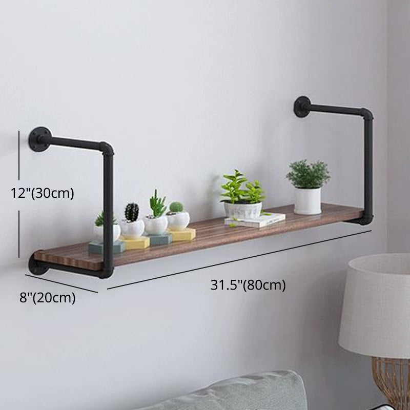 7.87"W Bookshelf Solid Wood Industrial Style Wall Mounted Bookcase for Home Office Clearhalo 'Bookcases' 'furn' 'furn_bookcases' 'Furniture' 'furniture_bookcases' 'kitchen' 'kitchen_bookcases' 'Living Room Furniture' 'Office Furniture' 4803734