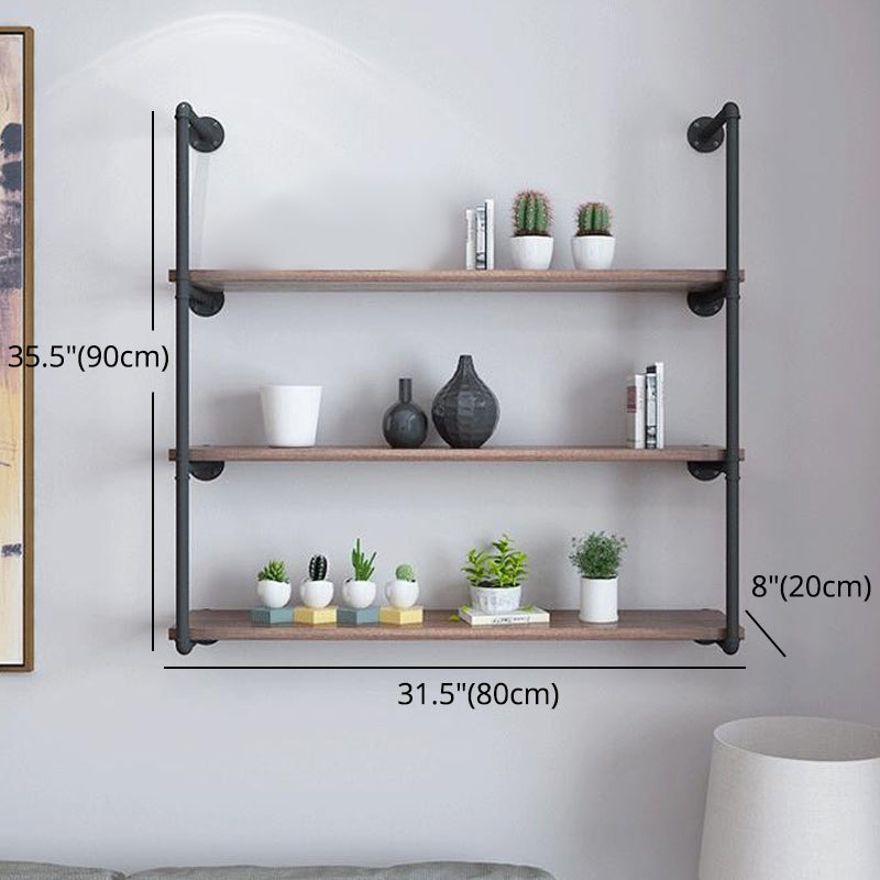 7.87"W Bookshelf Solid Wood Industrial Style Wall Mounted Bookcase for Home Office Clearhalo 'Bookcases' 'furn' 'furn_bookcases' 'Furniture' 'furniture_bookcases' 'kitchen' 'kitchen_bookcases' 'Living Room Furniture' 'Office Furniture' 4803740