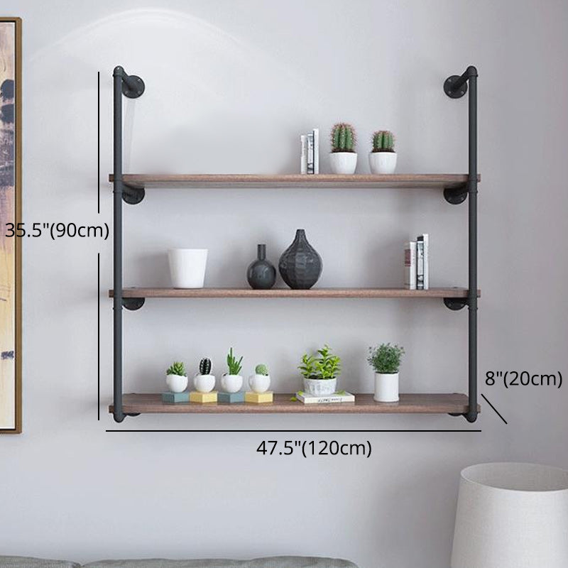 7.87"W Bookshelf Solid Wood Industrial Style Wall Mounted Bookcase for Home Office Clearhalo 'Bookcases' 'furn' 'furn_bookcases' 'Furniture' 'furniture_bookcases' 'kitchen' 'kitchen_bookcases' 'Living Room Furniture' 'Office Furniture' 4803742