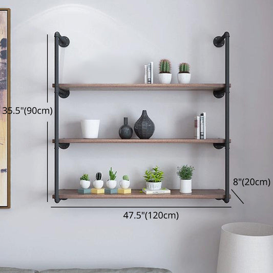 7.87"W Bookshelf Solid Wood Industrial Style Wall Mounted Bookcase for Home Office Clearhalo 'Bookcases' 'furn' 'furn_bookcases' 'Furniture' 'furniture_bookcases' 'kitchen' 'kitchen_bookcases' 'Living Room Furniture' 'Office Furniture' 4803742